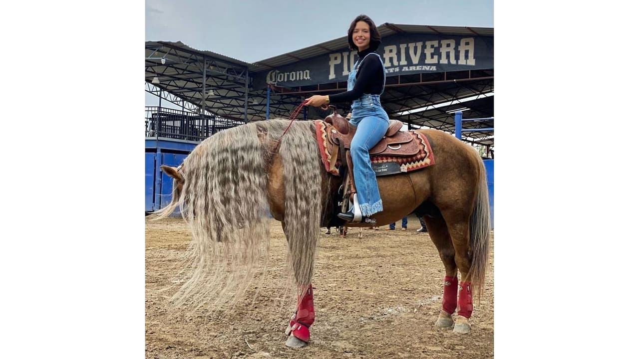 Ángela Aguilar en agosto.