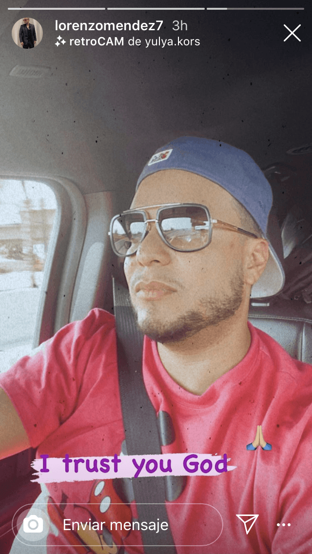 En la primera publicación que hizo tras el anuncio compartió un mensaje positivo y de fe: "Confío en Dios", externando su confianza, aunque pasa por un momento de crisis matrimonial.