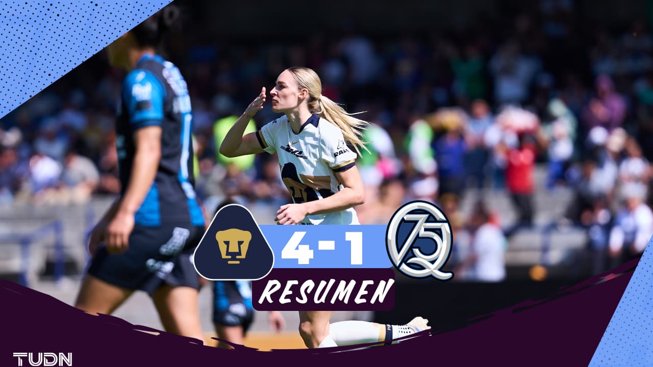 Pumas golea a Querétaro en partido insólito en inicio de la Liga MX Femenil