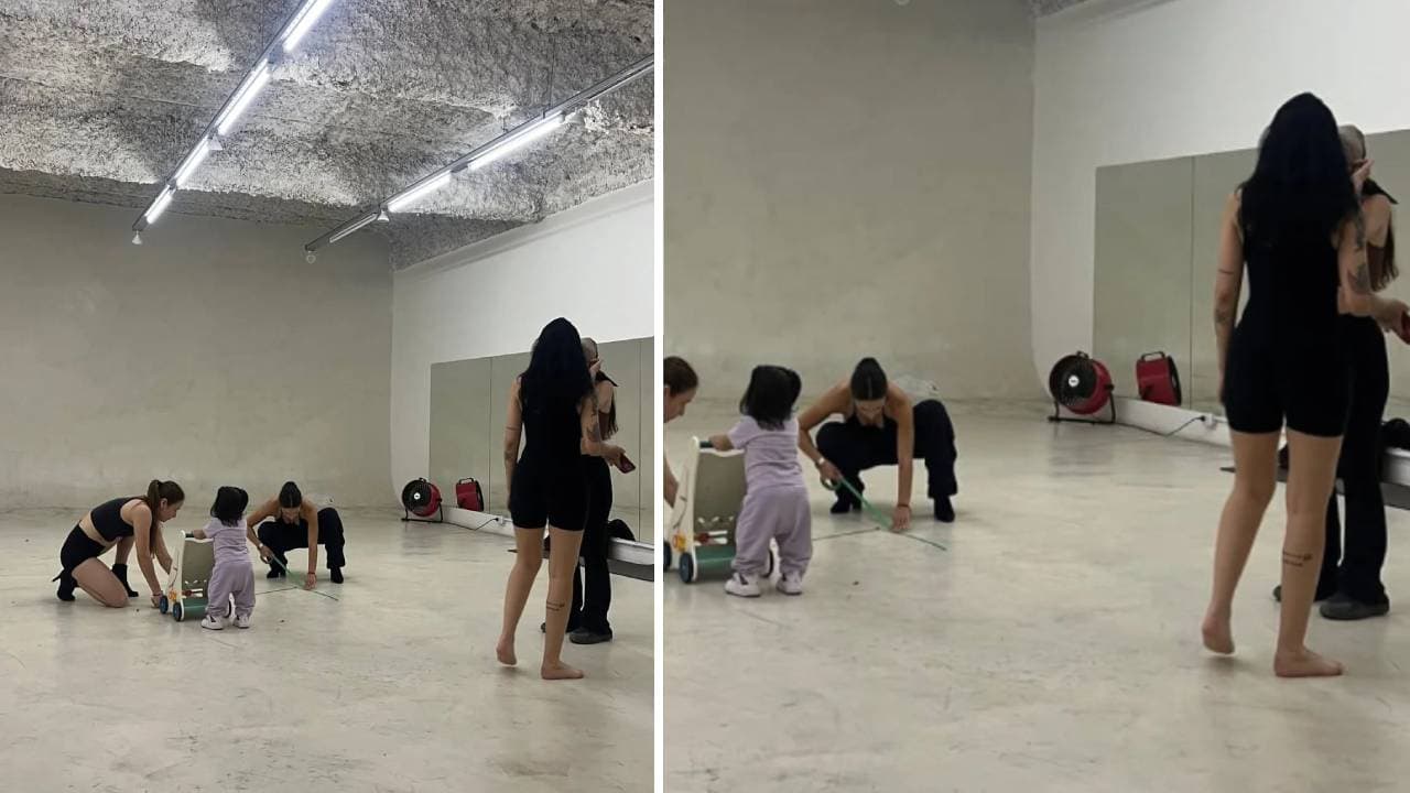 Inti en los ensayos de Cazzu.