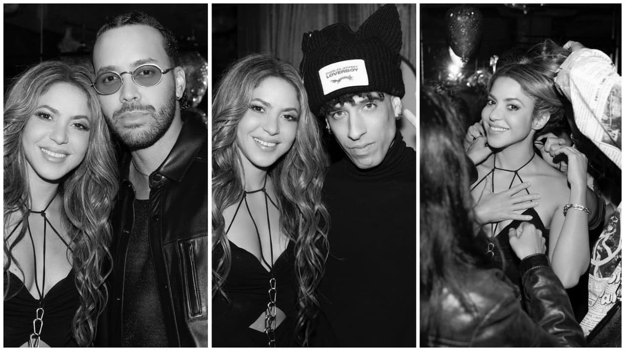 Shakira junto a sus famosos invitados.