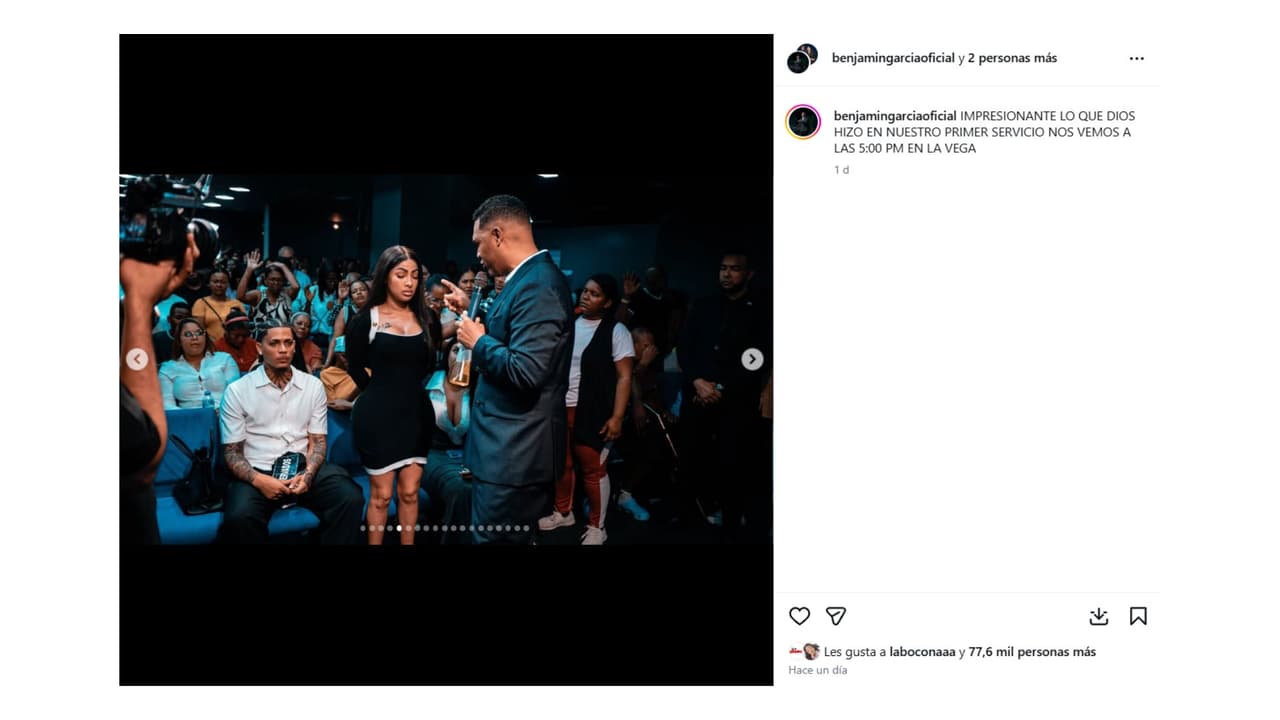 Así fue captada Yailin con su supuesto novio Yoanki.