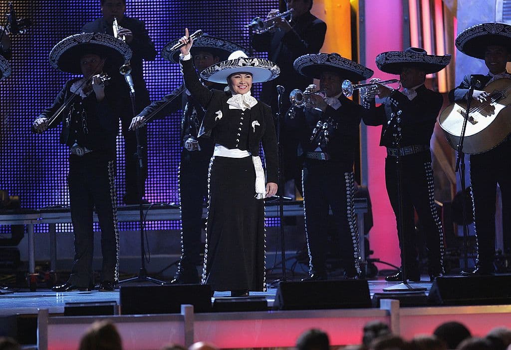 Ana Gabriel en los premios Grammy de 2006. La ‘Diva de América’, nació en Sinaloa México.