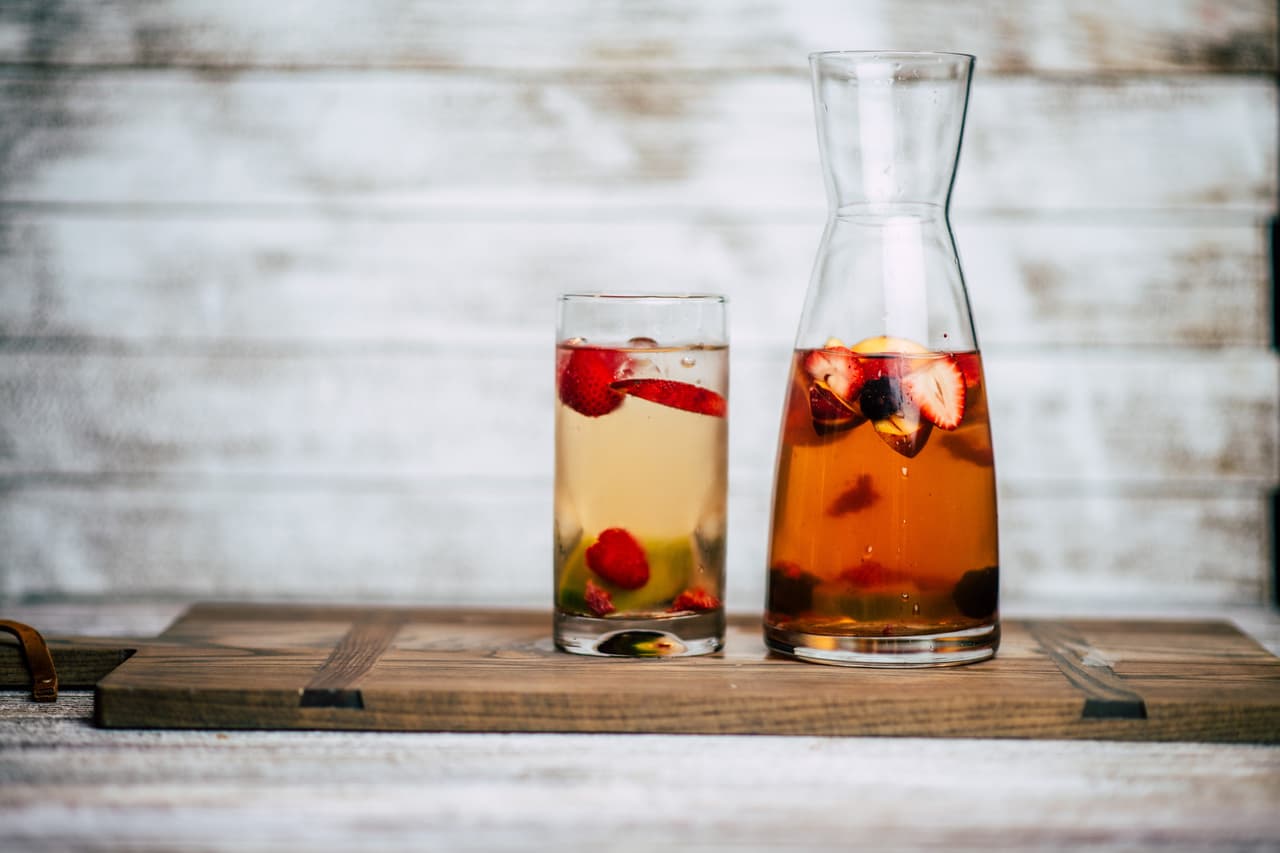 Sangría de vino blanco