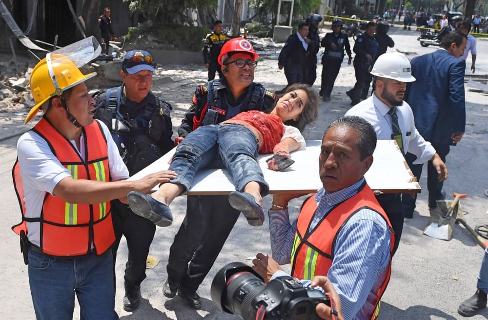Solidaridad por terremoto en México 2017.