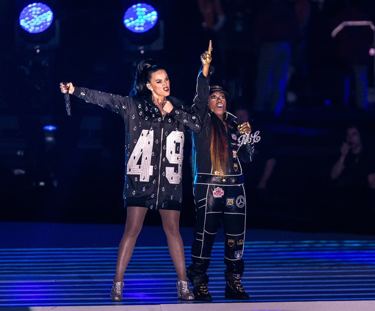Missy Elliott reapareció en el Super Bowl al lado de Katty Perry