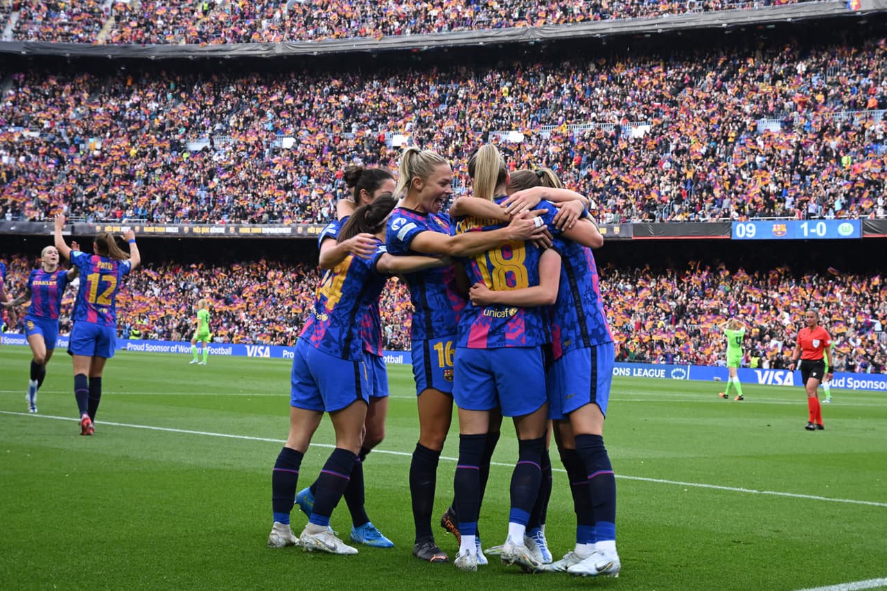 El Barcelona ingresó 91 mil 648 aficionados al Camp Nou ante el Wolfsburgo para convertirse en el partido femenil con más asistentes de la historia.