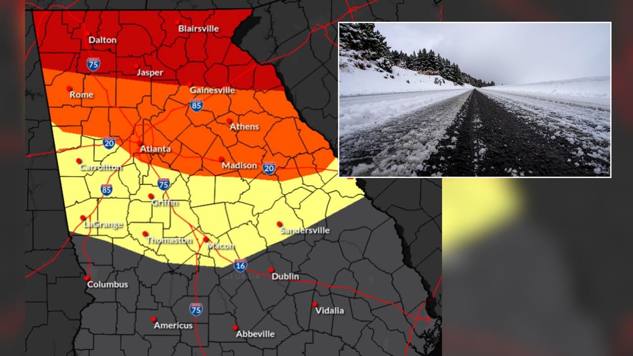 Estado de emergencia en Georgia por tormenta invernal: qué medidas anunció el gobernador