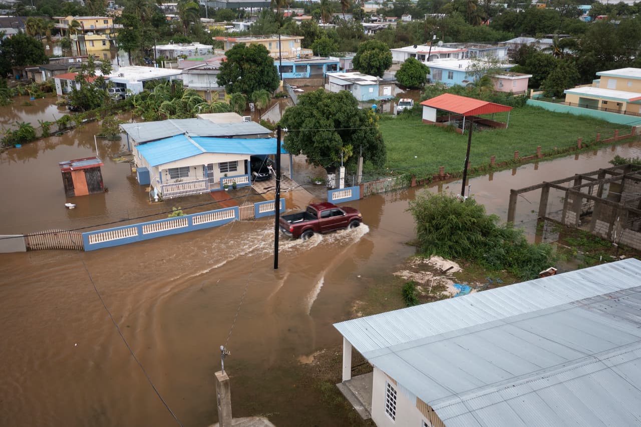 Fiona dejó graves inundaciones en Puerto Rico.