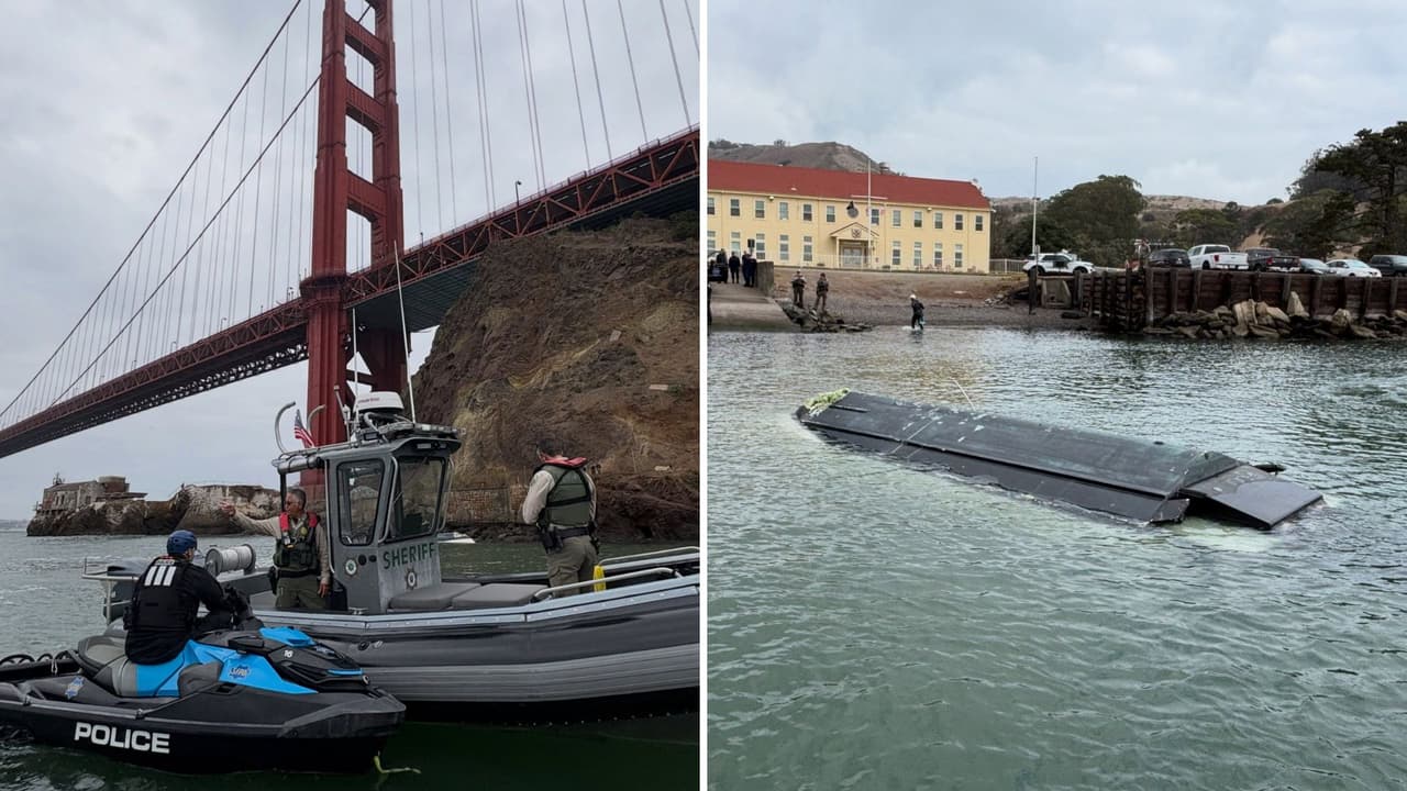 Un muerto y dos heridos tras un accidente en un barco cerca del puente Golden Gate