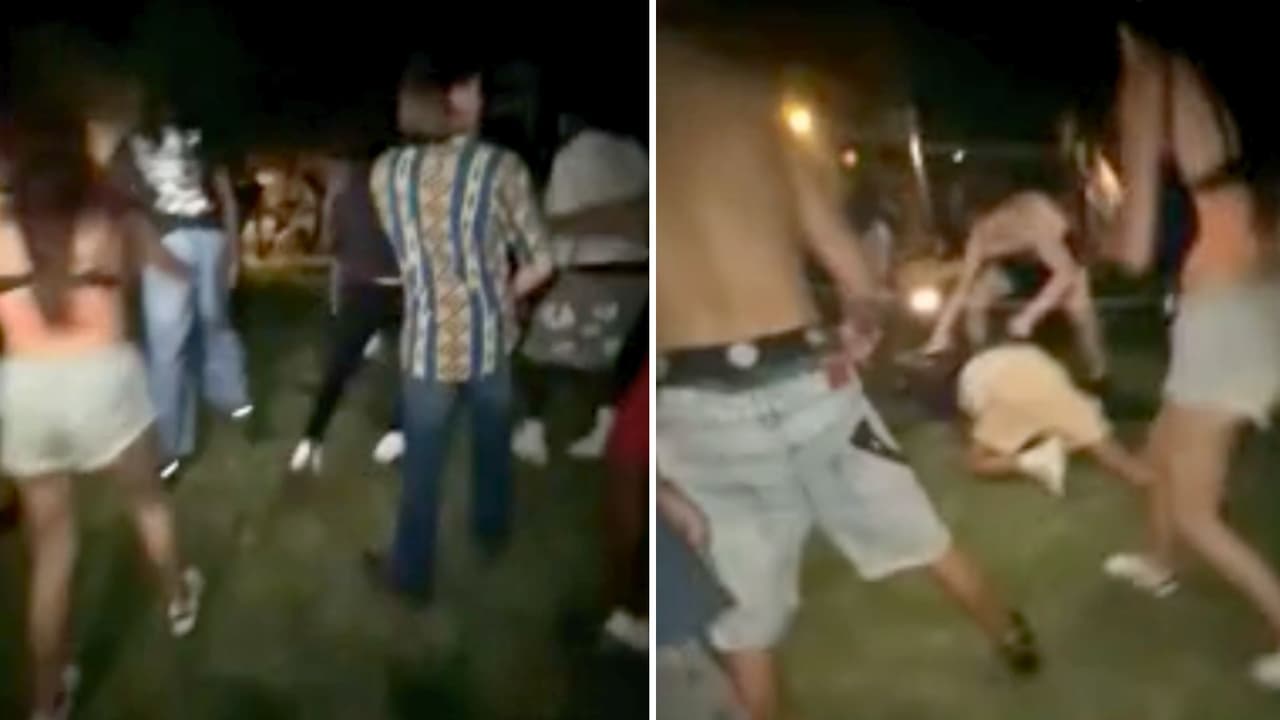 La policía de Celina compartió imágenes que muestran el caos de esa noche.