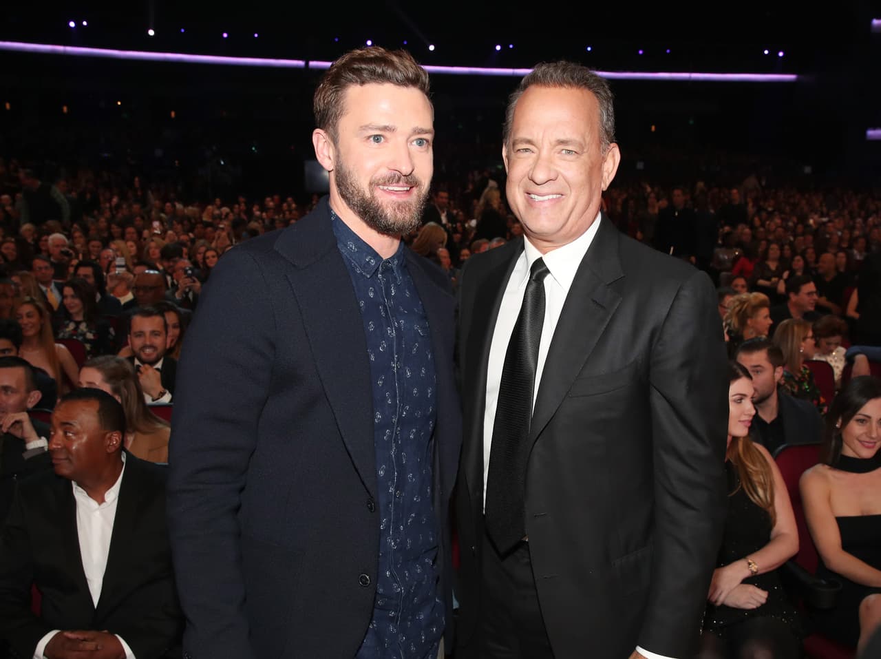 Justin Timberlake con Tom Hanks