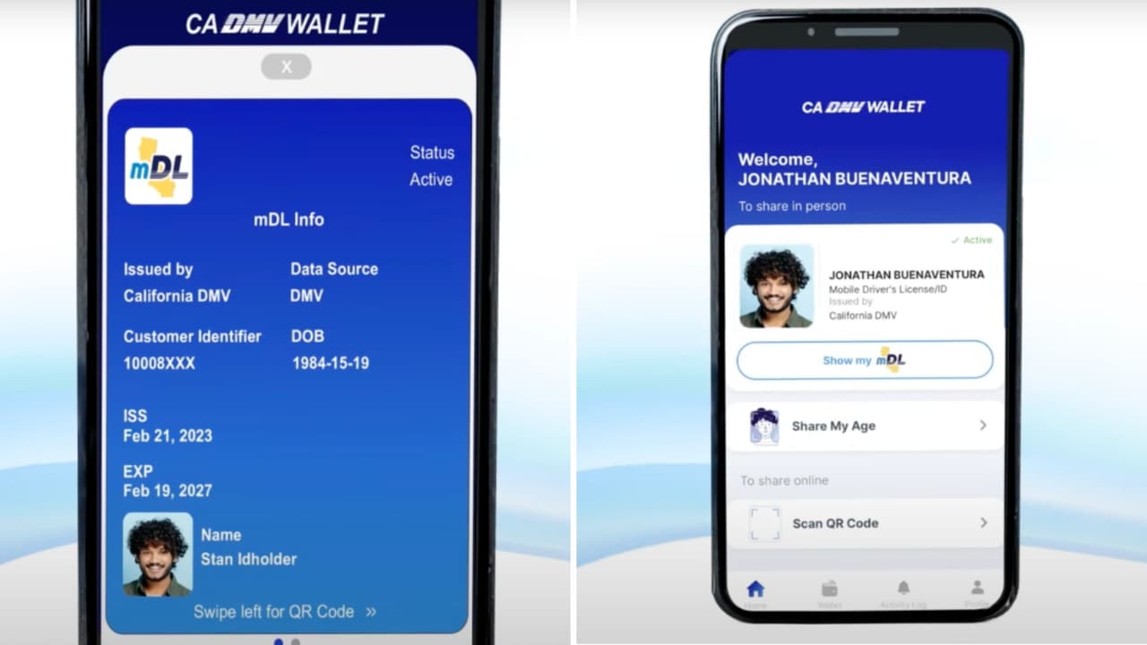 <h2 class="cms-H2-H2">Cómo tramitar la licencia de conducir digital de California</h2>
<br>
<br>Puede
<b>obtener la licencia de conducir digital de California en 5 pasos</b>:
<br>
<br>1.- Ve a la tienda de
<a href="https://apps.apple.com/us/app/ca-dmv-wallet/id6449002508" target="_blank">App Store</a> para iOS o
<a href="https://play.google.com/store/apps/details?id=gov.ca.dmv.wallet&pli=1" target="_blank">Google Play</a> para Android y descarga la aplicación CA DMV Wallet.