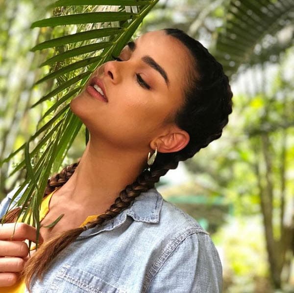 Aunque también la hemos visto usando trenzas.