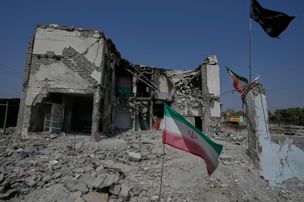 Vista general de la escuela alcanzada por un ataque el 28 de febrero, en la ciudad de Minab, en el sur de Irán, el sábado 5 de septiembre de 2026. (Foto AP/Vahid Salemi)