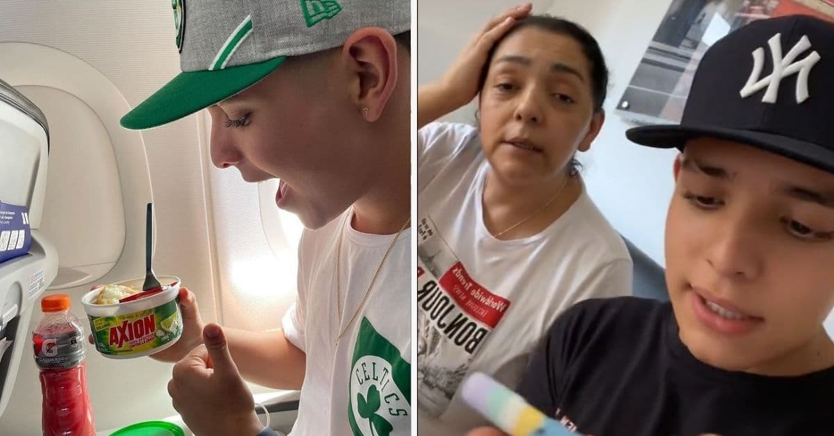Logró burlar la seguridad del aeropuerto para comer lo que su mamá cocinó: huevito con arroz
