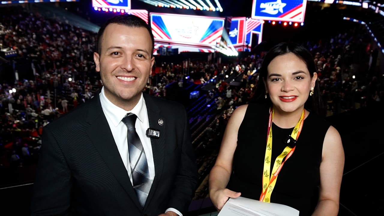 Jorge Martínez, analista político y director de
<a target="_blank" href="https://thelibreinitiative.com/team/jorge-martinez/">The LIBRE Initiative </a>en Texas, en la Convención Nacional Republicana.