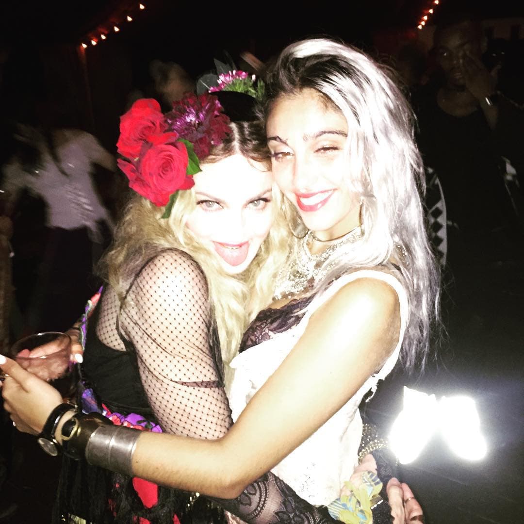 Madonna festejó con su hija Lourdes.