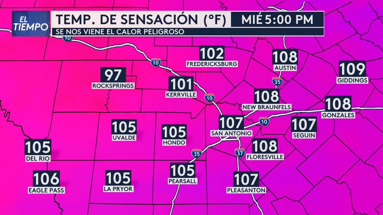 🚨🔥 Alerta en el Tiempo: El calor peligroso se intensificará en todo el centro de Texas.