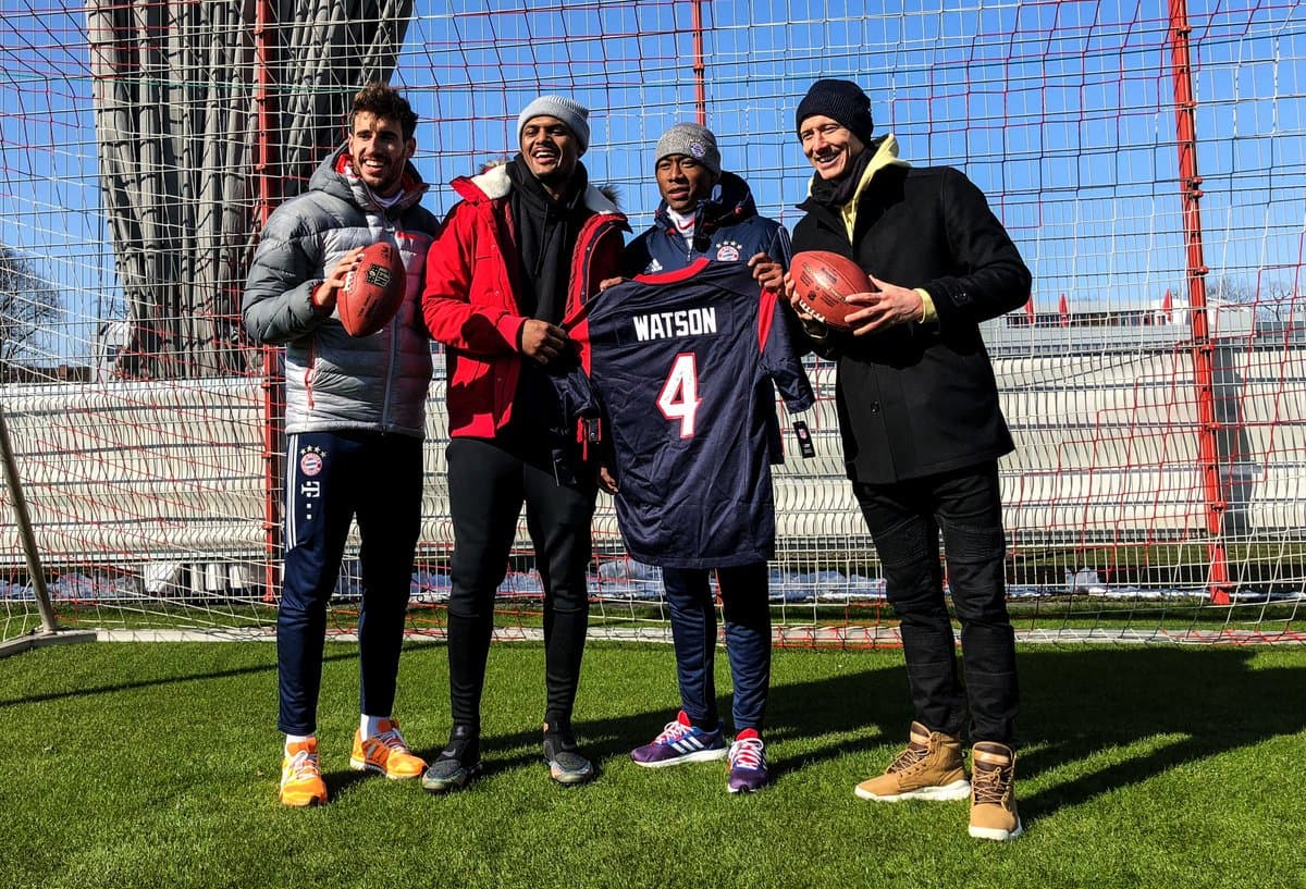 Deshaun Watson convivió con las estrellas del Bayern Munich