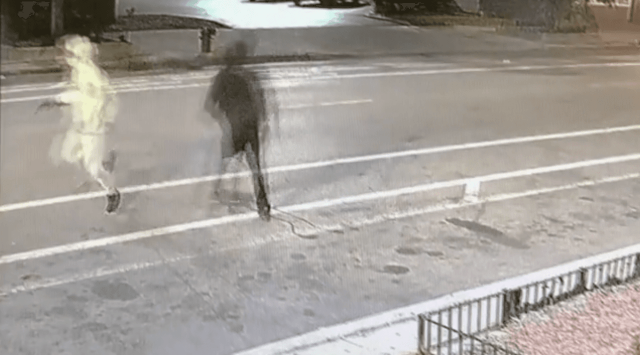 Los hombres la siguen y la disparan varias veces más.
<br>