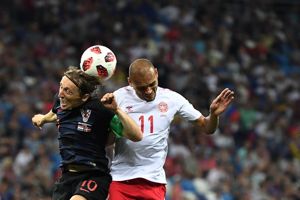 Croacia y Dinamarca dejaron en la cancha todos sus arrestos, luego del esfuerzo previo.