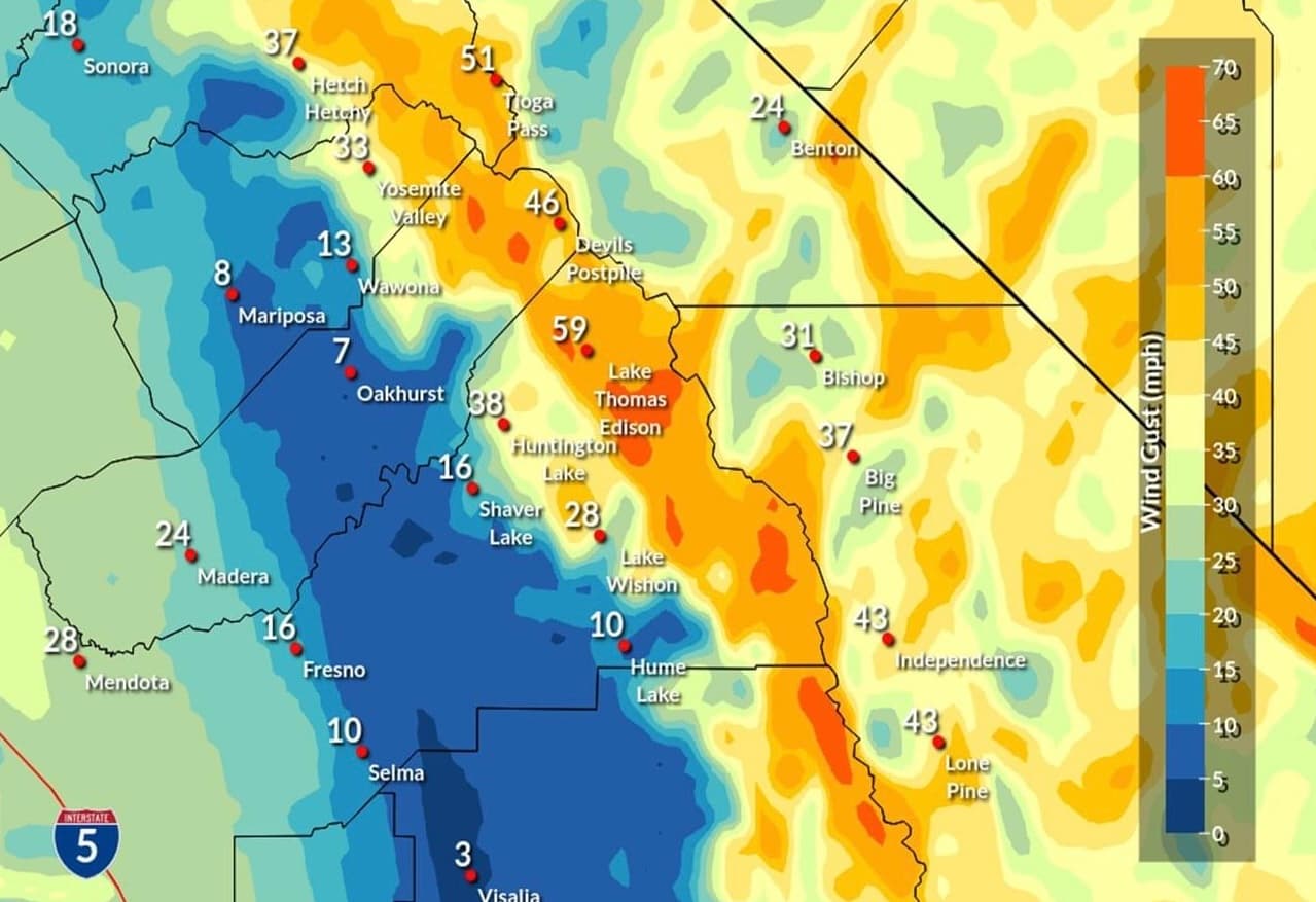 Alertan por vientos fuertes en el Valle Central; pronostican temperaturas récord en la semana