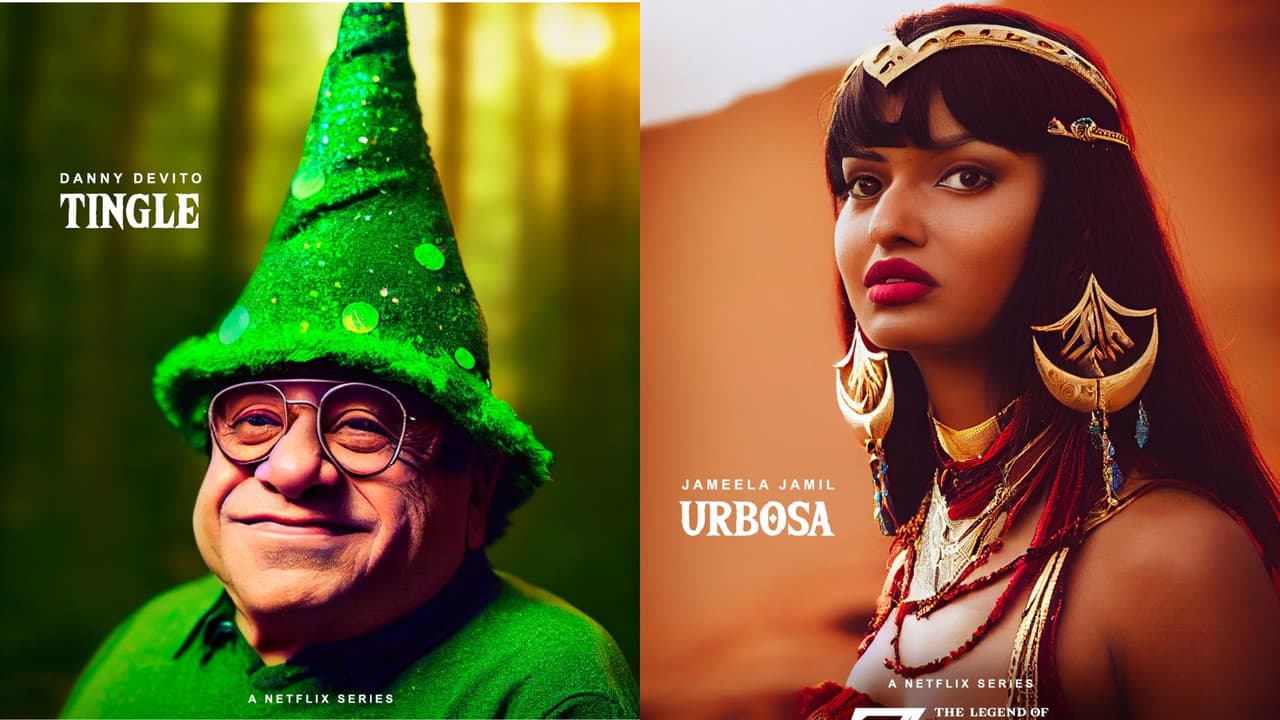 Jameela Jamil y Danny DeVitto como Urbosa y Tingle, respectivamente.