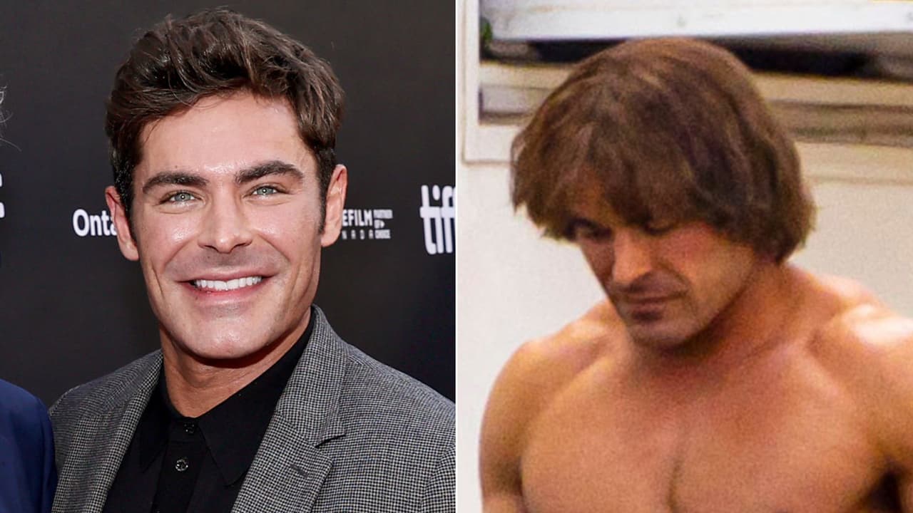 Zac Efron presumió su musculatura en nuevas fotos como luchador: hasta hizo acrobacias