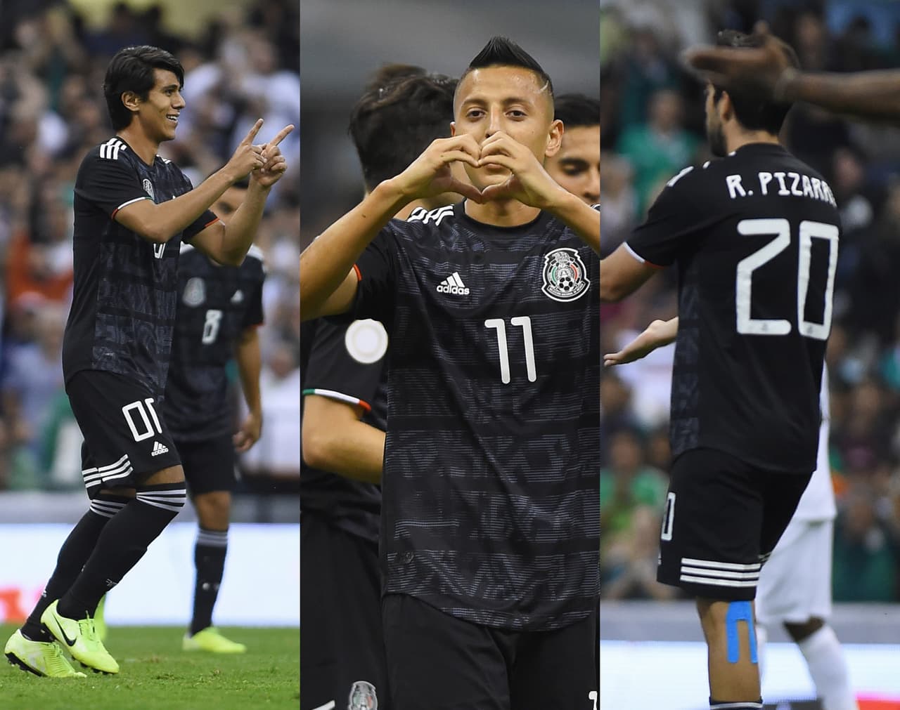 Con goles de Alvarado, Macías y Pizarro, México se llevó tres puntos del Estadio Azteca.