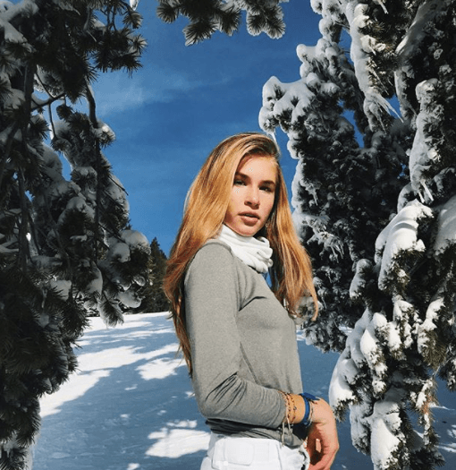 Su hija Nicole aprovechó para tomarse algunas fotografías y presumir el paisaje.