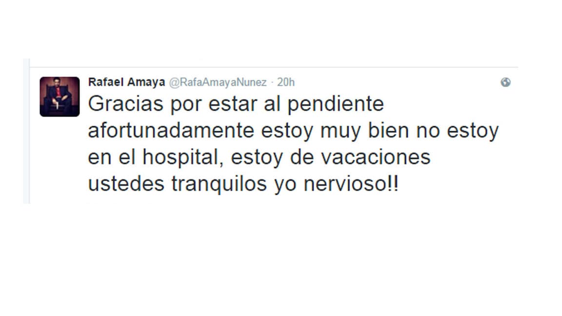 Este fue su mensaje.