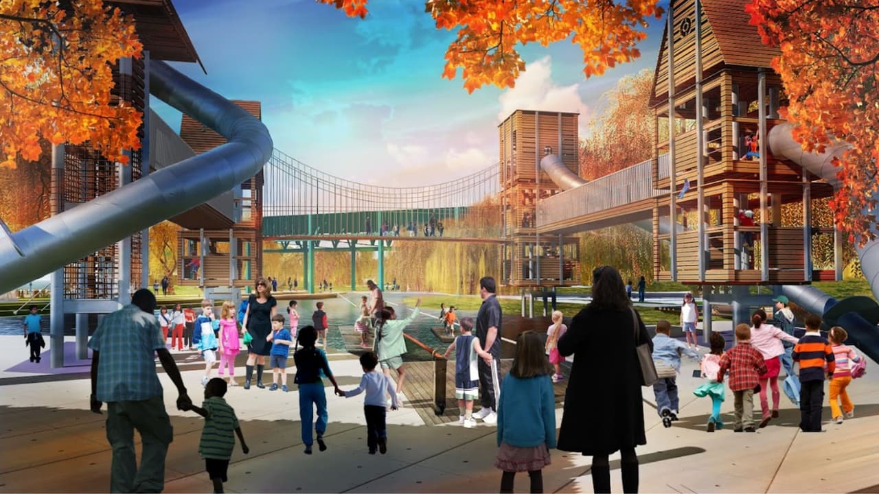 Además, se están desarrollando espacios como
<b>un parque infantil, un centro de eventos, una cafetería y áreas de pícnic. </b>El diseño también contempla un
<b>parque para perros y grandes céspedes para la realización de eventos.</b>