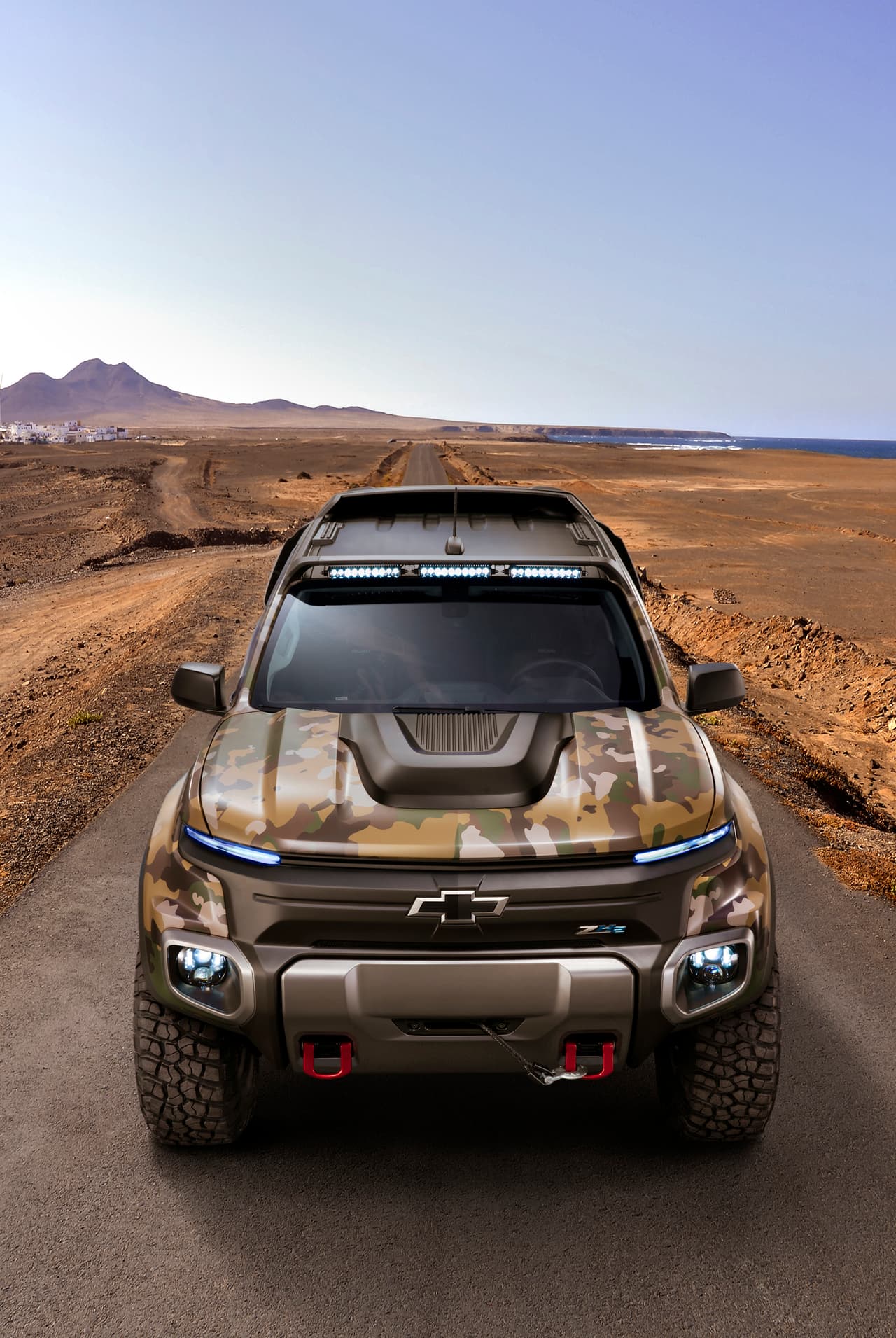 Las pruebas sobre la Chevrolet Colorado ZH2 concept en el 2016 se llevan a cabo por GM en Milford Proving Grounds y en el 2017 pasara a manos de los militares para atravesar “pruebas extremas”.