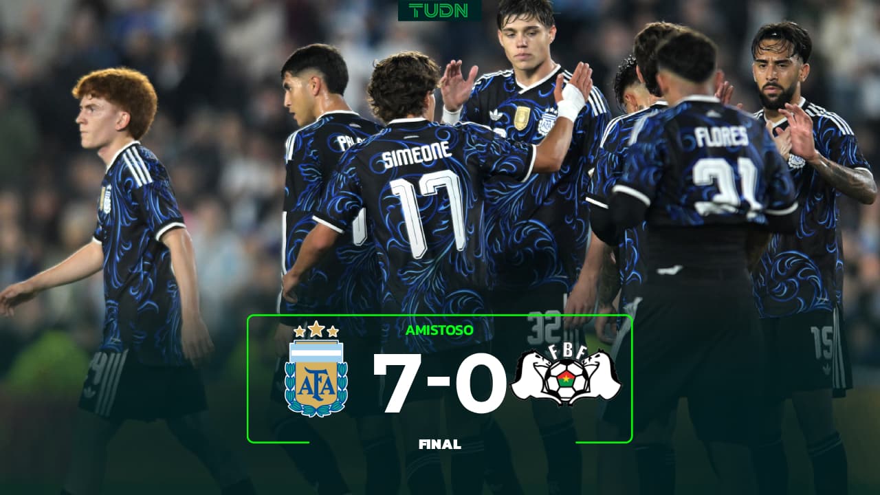 Sin despeinarse: Argentina golea a Burkina Faso en el Monumental