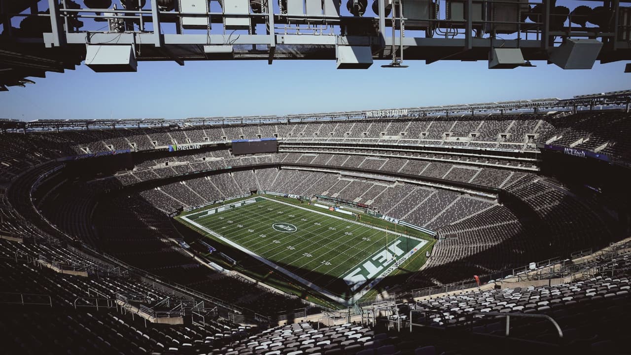 Estadio Metlife antes de un partido de fútbol americano de la NFL entre los New York Jets y los Kansas City Chiefs el domingo 1 de octubre de 2023, en East Rutherford, Nueva Jersey.