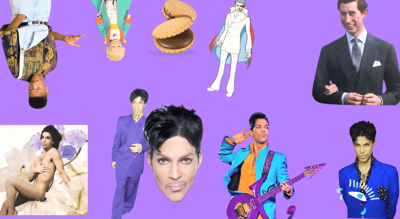 Cuando le toca turno a Prince, aparecen otra clases de príncipes famosos.