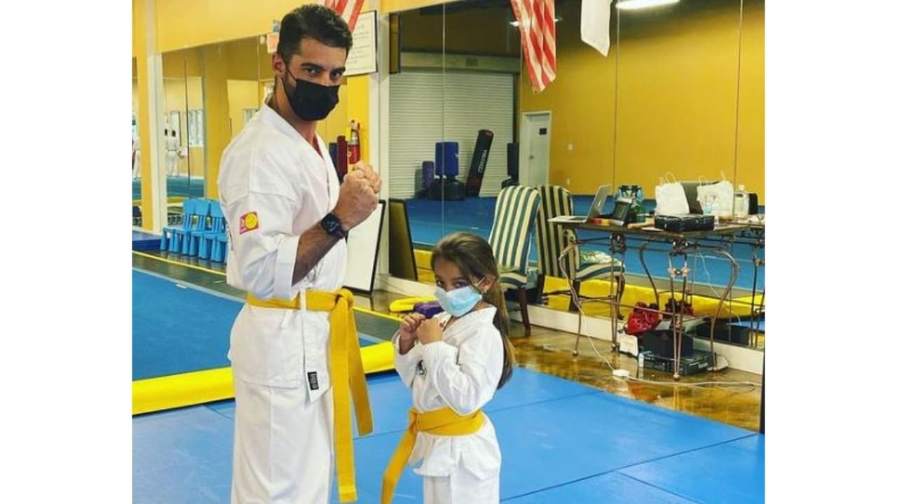 Toni Costa y su hija