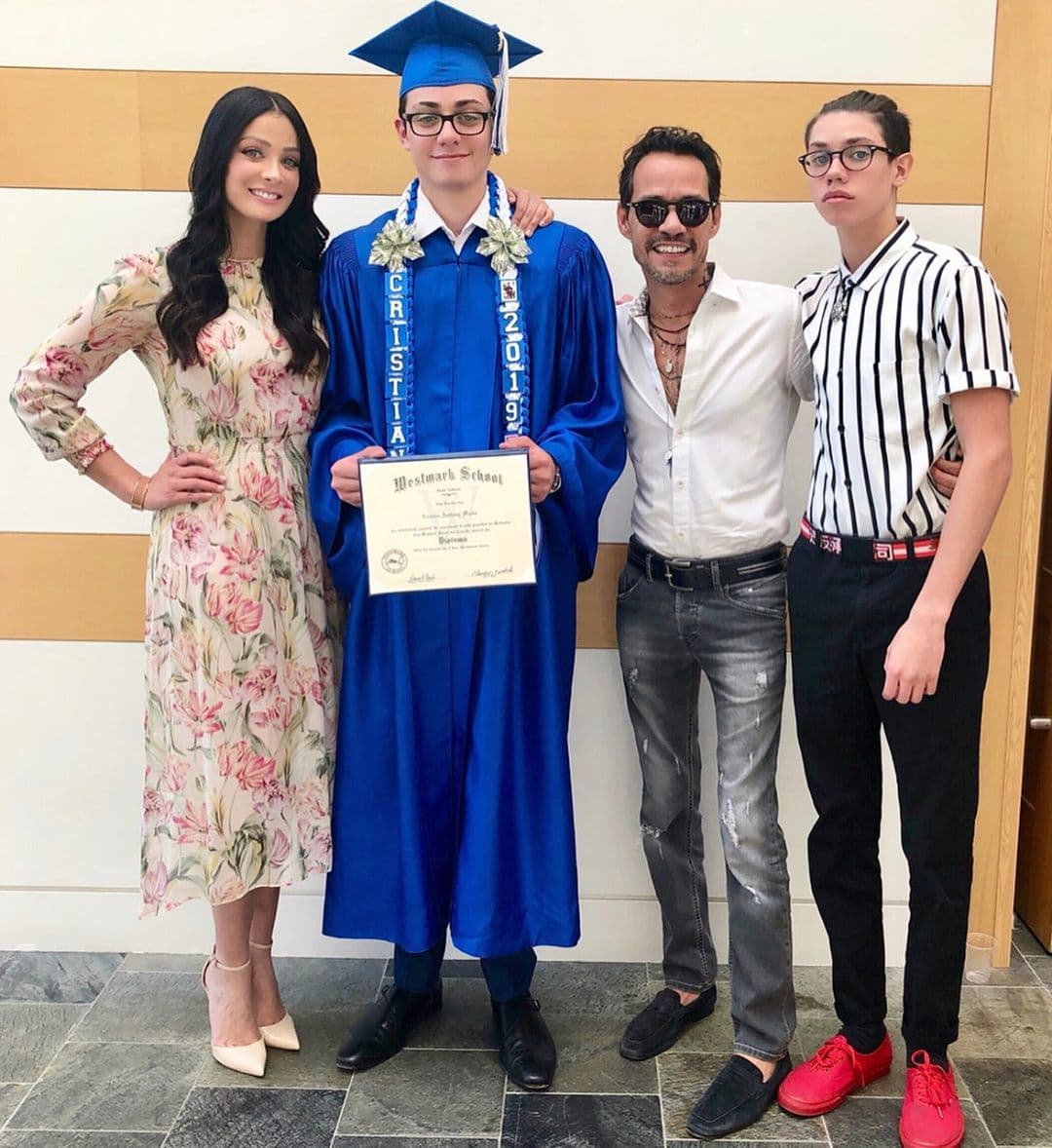 Fue el 14 de junio cuando Cristian se graduó de la Westmark School y Dayanara Torres compartió con sus seguidores fotos de la emotiva celebración, en la que también estuvo presente Marc Anthony.