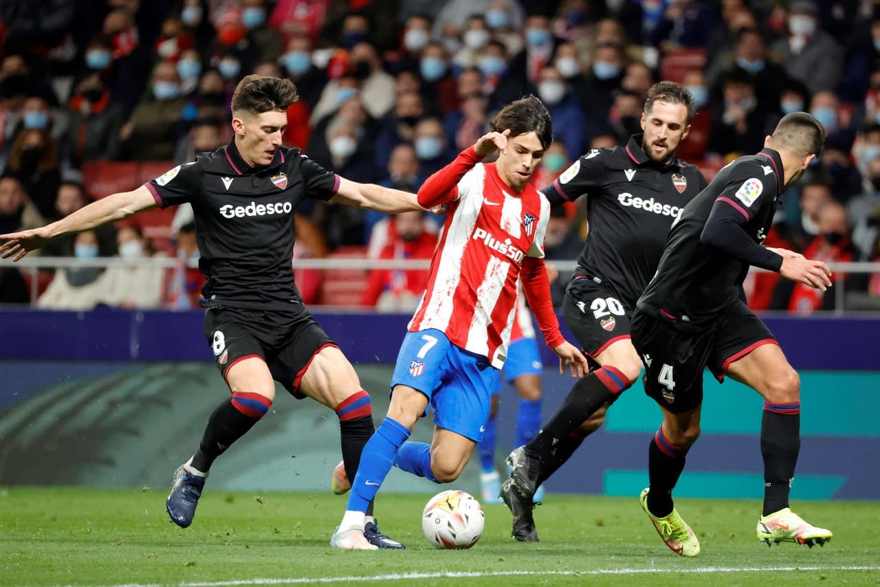 Levante se queda con el triunfo sobre el Atlético de Madrid con el único gol de la tarde por parte de Gonzalo Melero (54'), durante la J21 de La Liga; el mexicano Héctor Herrera entró al minuto 78' del encuentro.