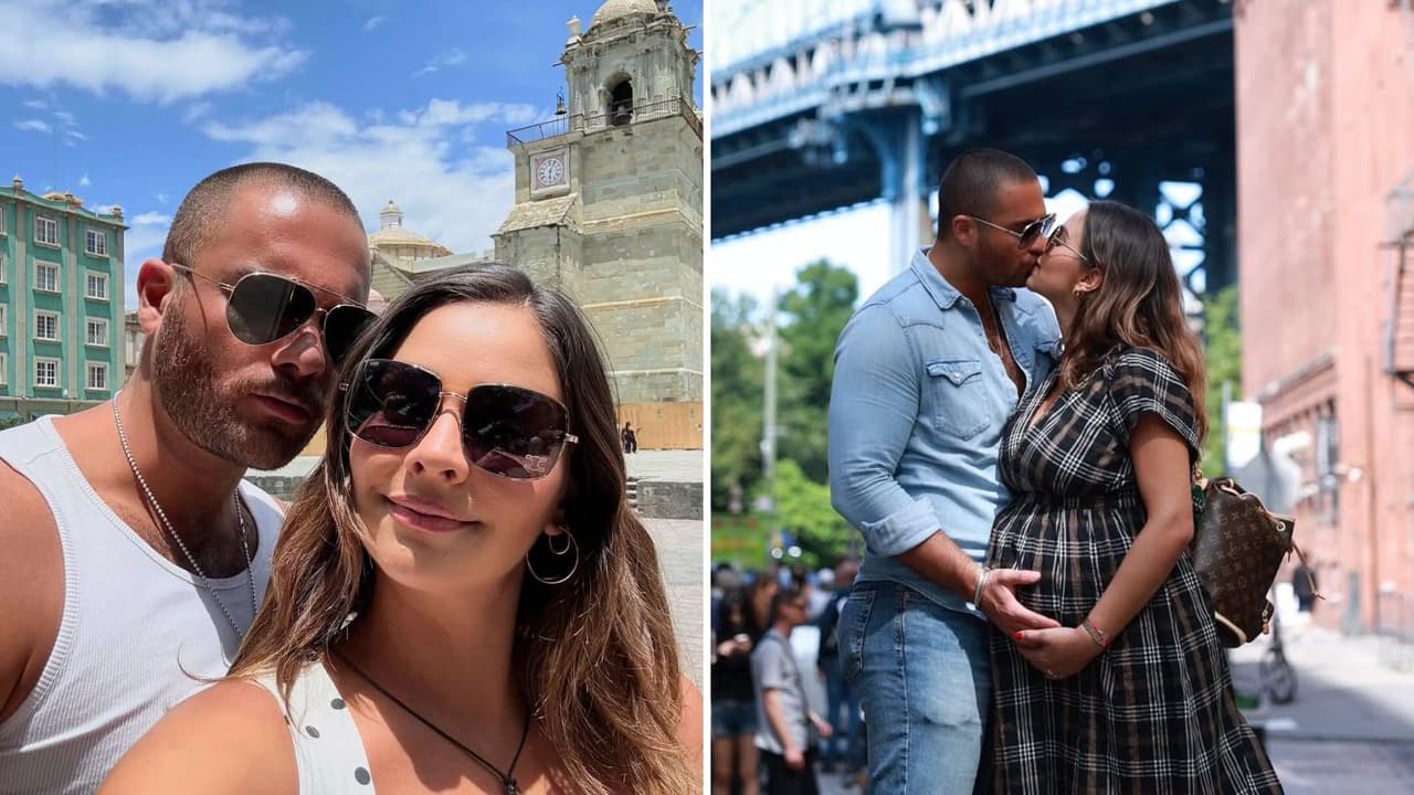 Claudia Martín disfruta la etapa final de su embarazo con su esposo en Nueva York: “Felices los 3”