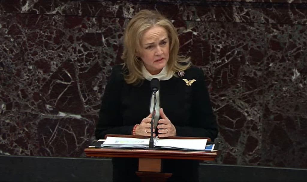 Madeleine Dean, representante demócrata durante el segundo juicio político a Donald Trump.