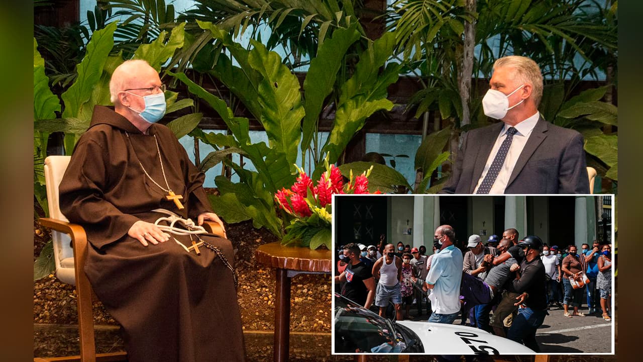 Cardenal de EEUU pide a Díaz-Canel que libere a los detenidos por protestas del 11 de julio en Cuba