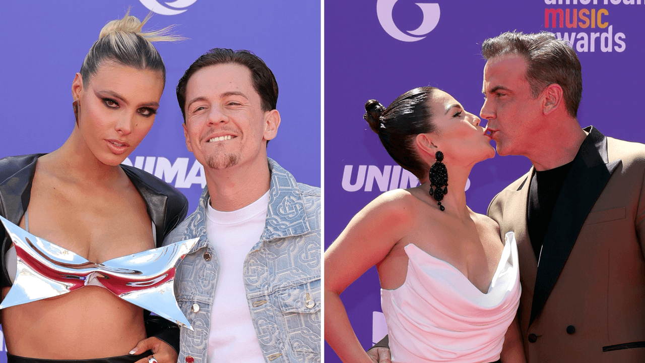 Latin AMAs 2023: las parejas que derrocharon amor en la alfombra roja (hubo varios besos)
