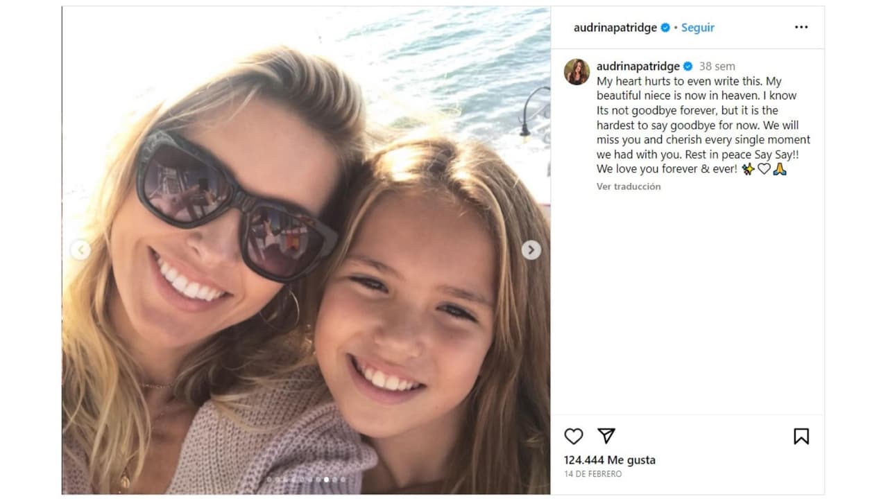 Audrina Patridge anunció la muerte de su sobrina Sadie en febrero pasado.