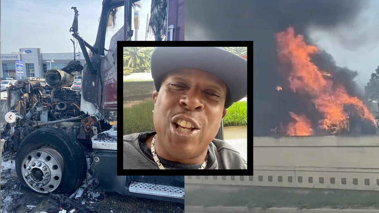 Él mismo tomó video del
<a href="https://www.univision.com/local/houston-kxln/muere-mujer-accidente-carretera-45">incendio</a> de su vehículo y lo compartió a Univision45:
<b>"Ayer tuve el susto de mi vida, pero también la bendición más grande de mi vida. Fui bendecido porque pude salir antes de que se prendiera en llamas el auto. Dios es bueno". </b>
<br>
