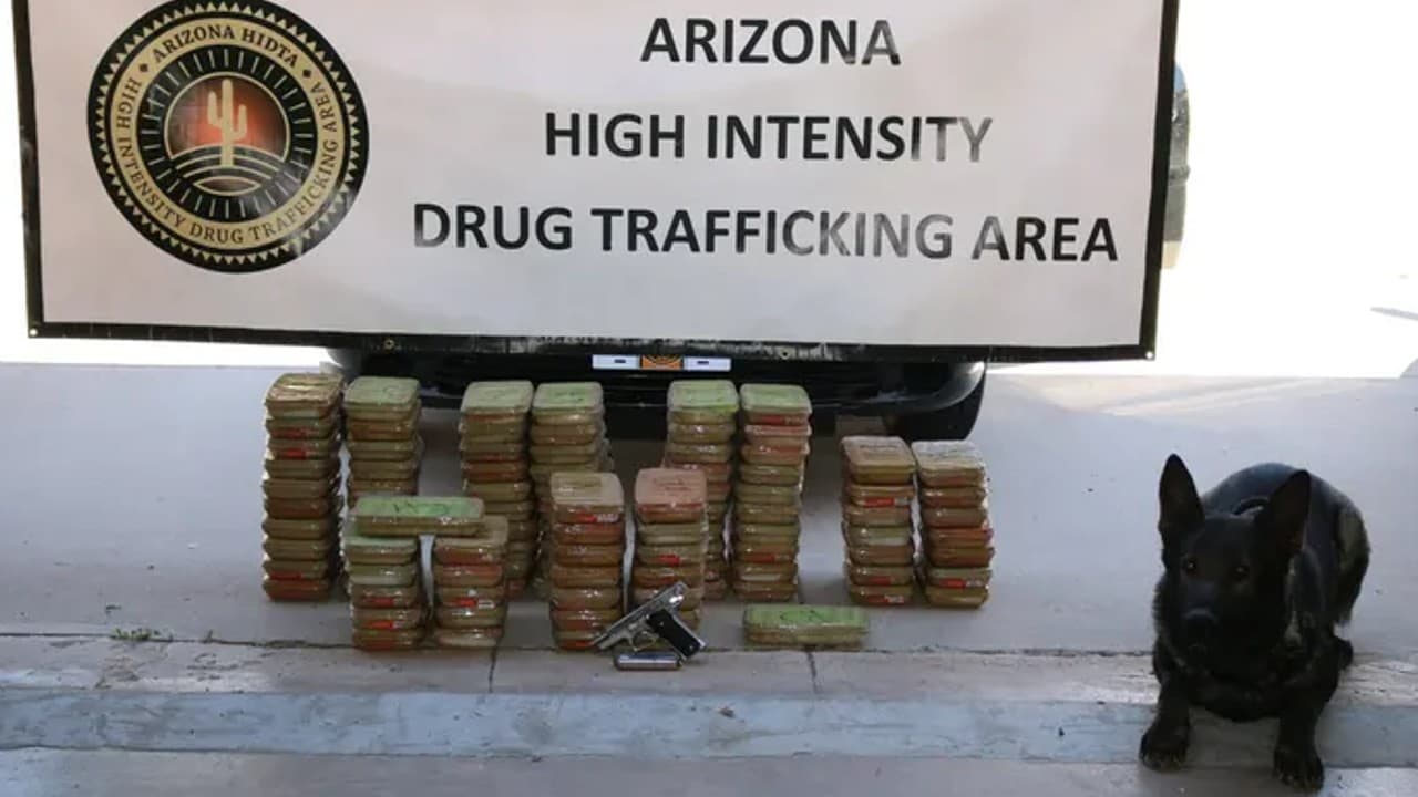 Casi $5 millones en drogas incautadas durante dos paradas de tráfico en Arizona