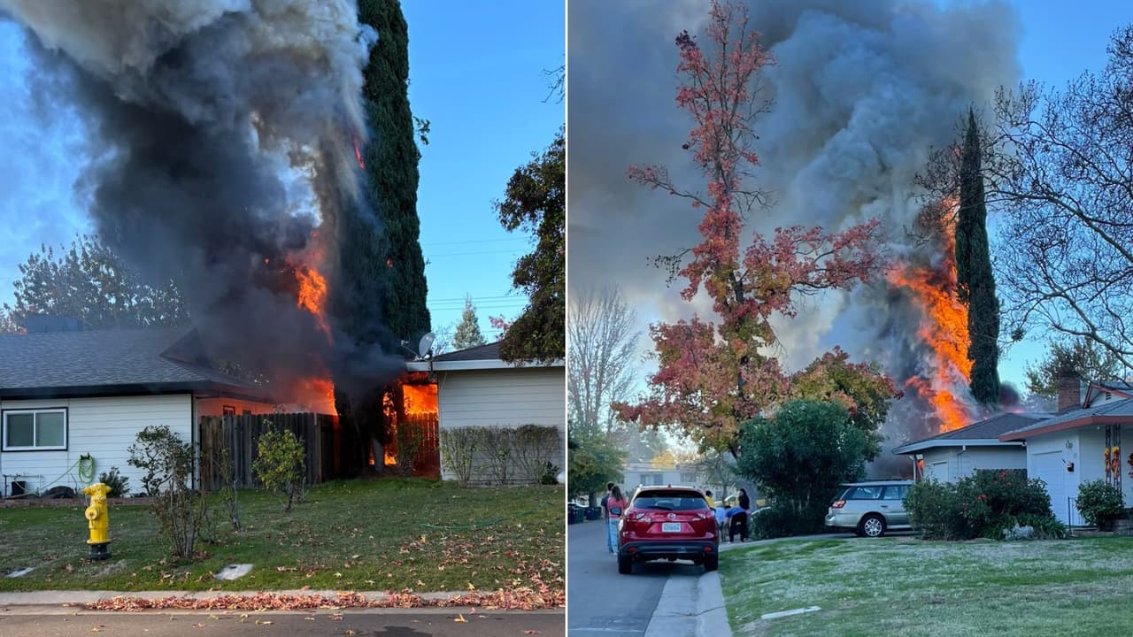 2 familias pierden sus casas arrasadas por un incendio en Arden Arcade