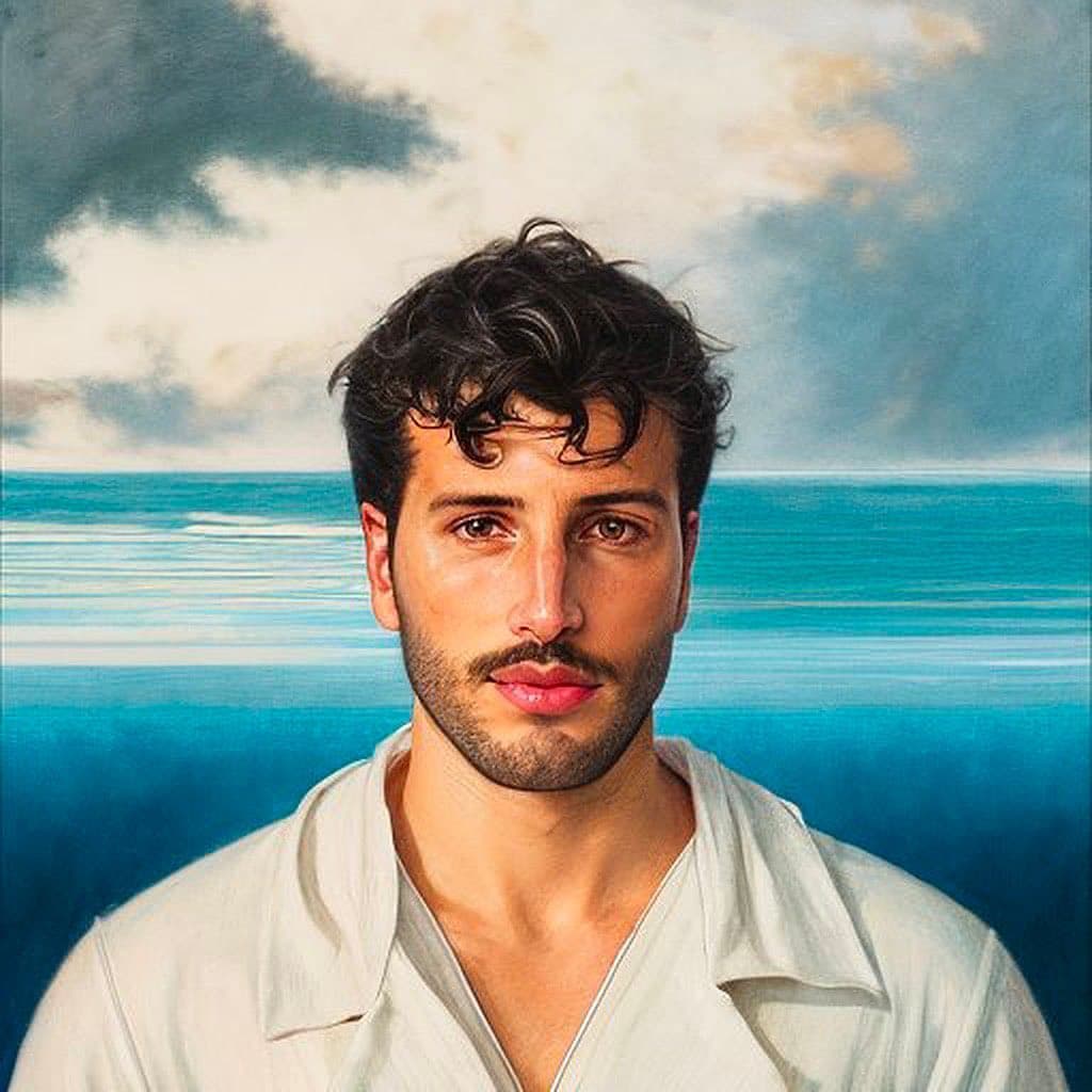 ¿Es una obra de arte? Sebastián Yatra probó cómo se veía con ese filtro, y se sorprendió tanto que hasta la dejó como foto de perfil.