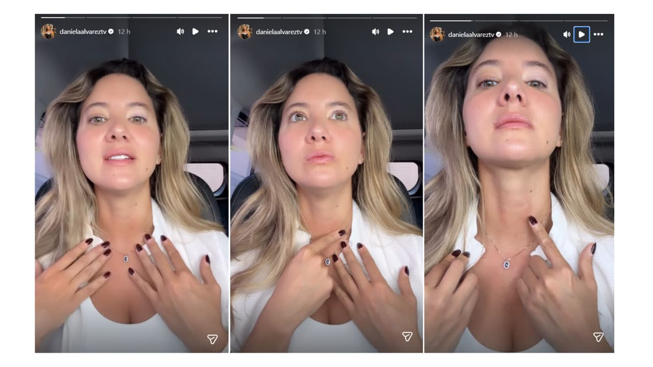 Daniela Álvarez habla del nódulo que se le formó en el cuello.
